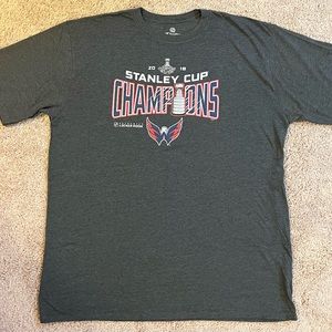 Washington Capitals 2018 Stanley Cup Champions 2XL TALL Short Sleeve T-Shirt